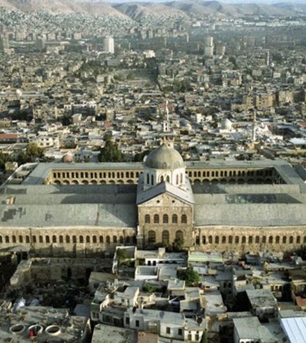a_la Grande mosquée des Omeyyades à Damas