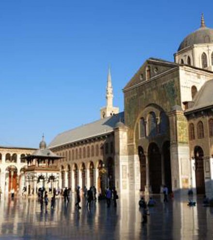b_la Grande mosquée des Omeyyades à Damas