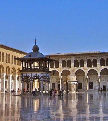 e_la Grande mosquée des Omeyyades à Damas