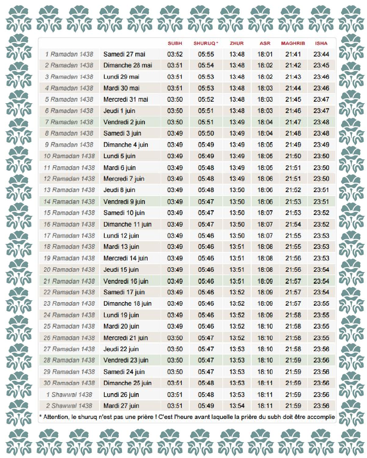  HORAIRE  DE  PRIERE  HAGUENAU 2022 MOSQUEE TELECHARGEMENT 